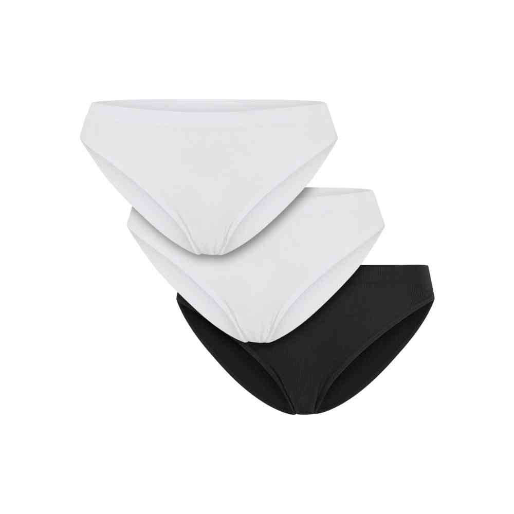Urban Classics - Rip Slip 3Pack Slip set - Wit/Zwart